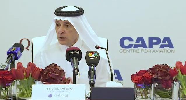 (卡塔爾國家旅游委員會秘書長兼卡航首席執行官阿克巴爾)