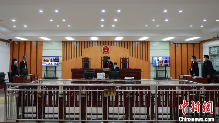 羅某某、陳某某非法狩獵案庭審現場。廣東高院供圖